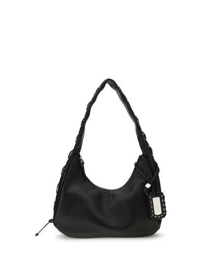 GANNI OS medium laces hobo bag