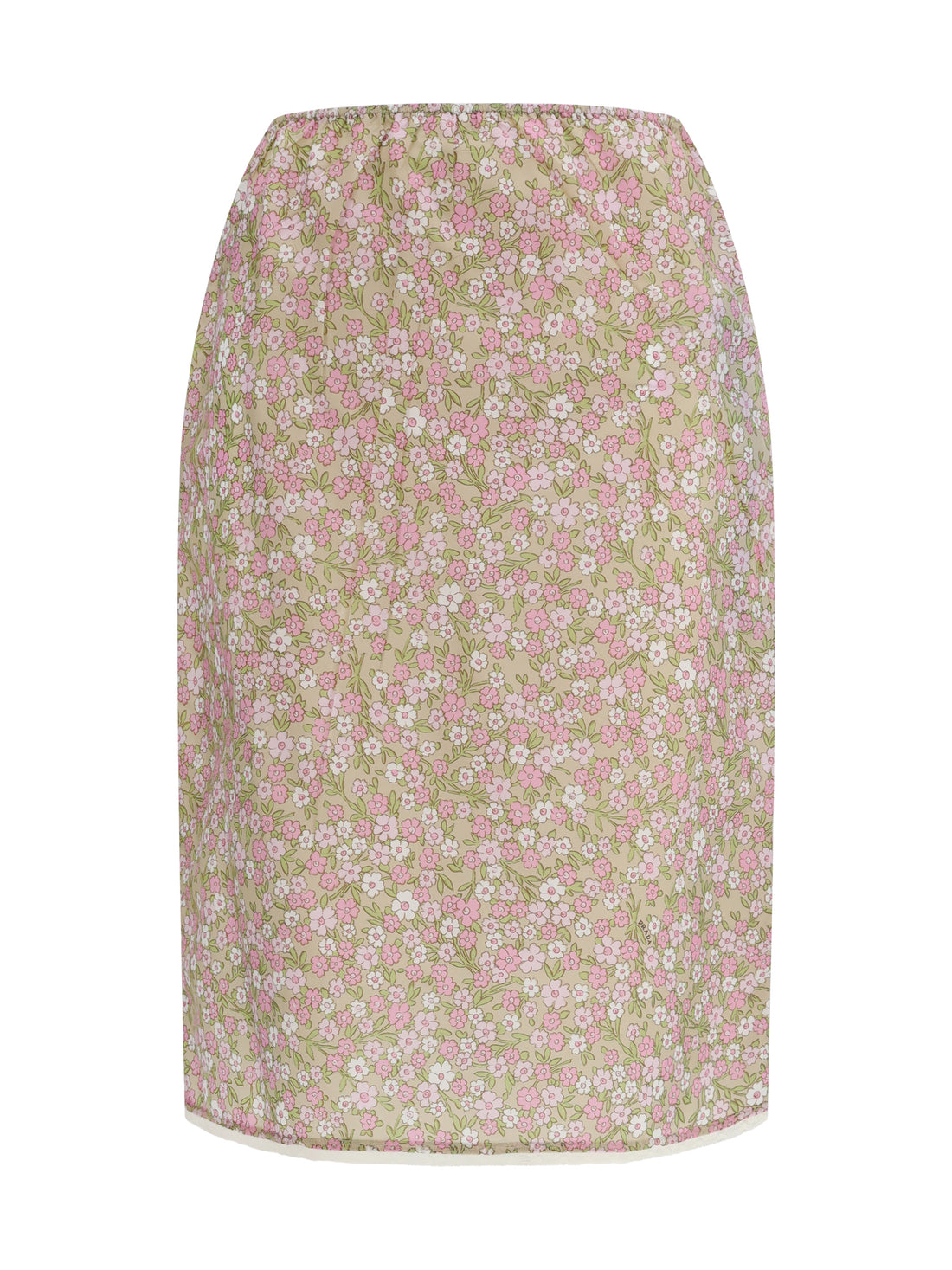 PRADA 42 floral midi skirt