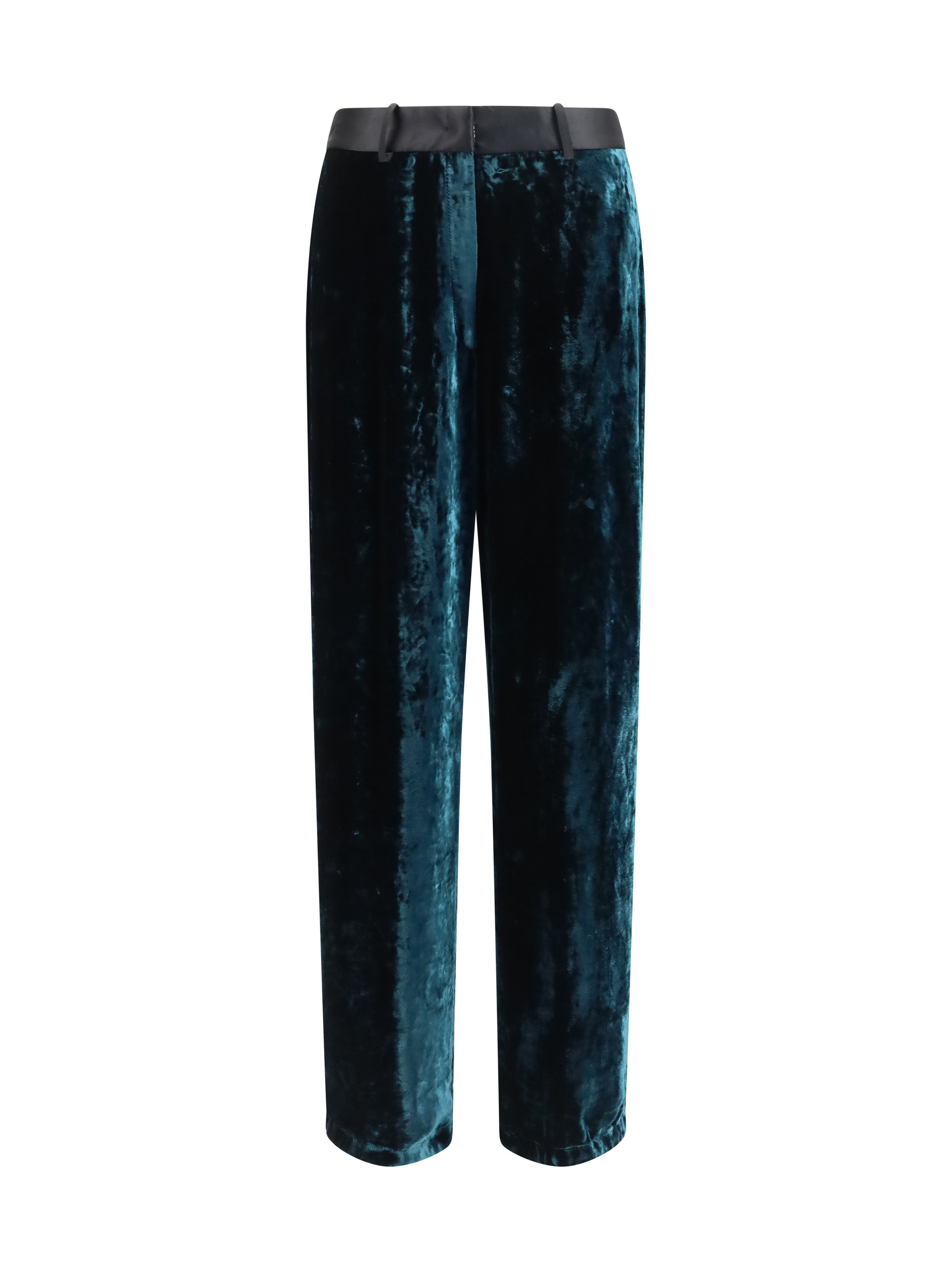 moiré velvet tuxedo pants