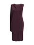 TOM FORD 40 jersey midi dress with scarf