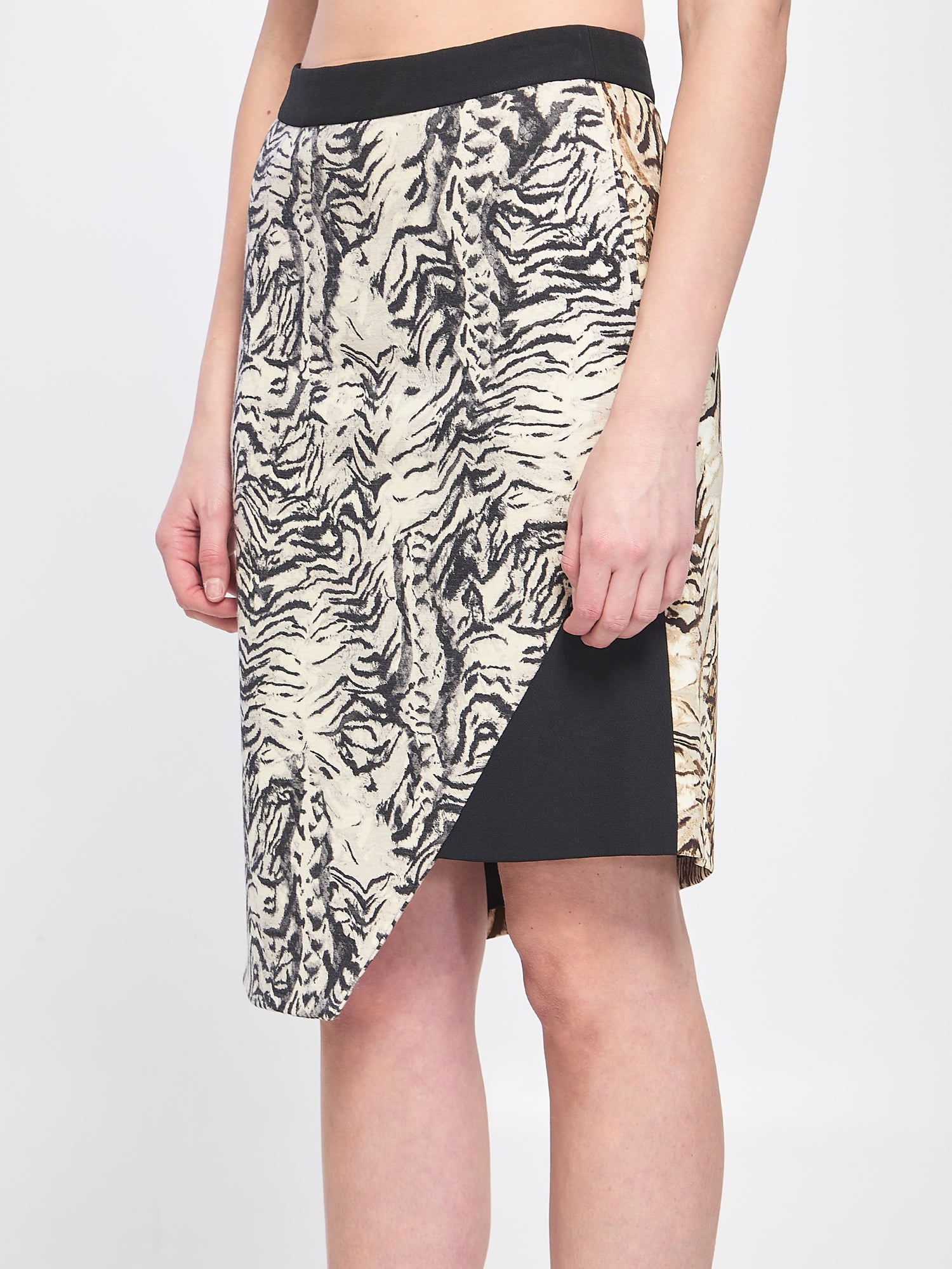 EMANUEL UNGARO 40 animalier print skirt