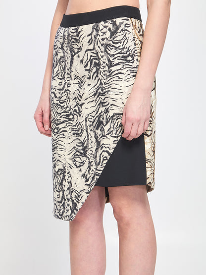EMANUEL UNGARO 40 animalier print skirt