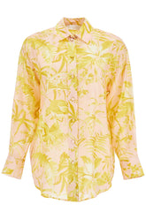 silk floral print shirt