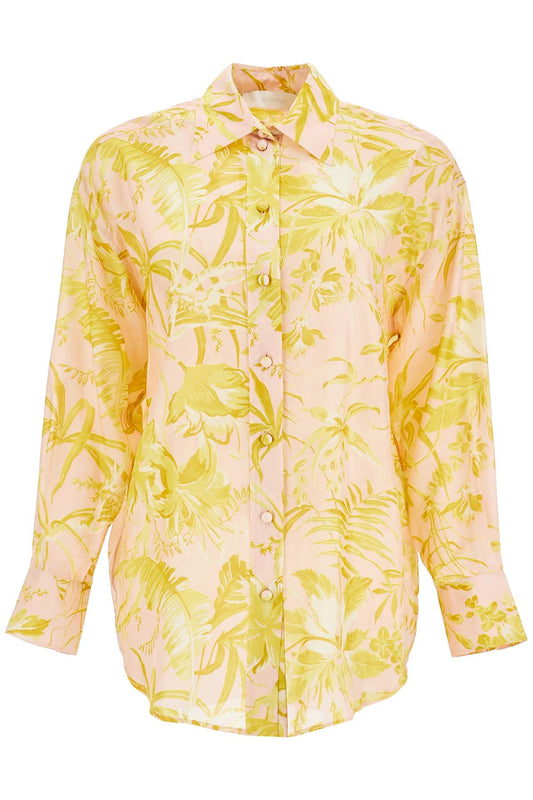 silk floral print shirt