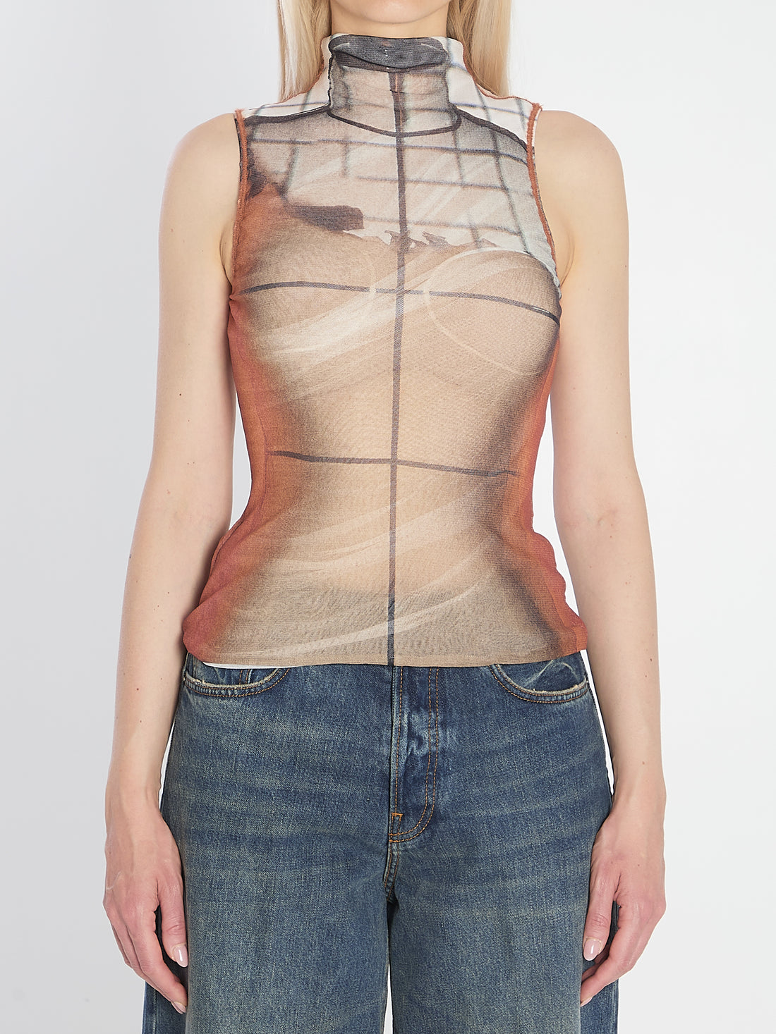 JEAN PAUL GAULTIER M fire tank top 