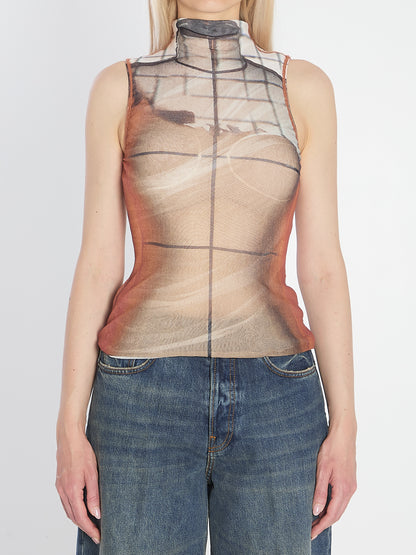 JEAN PAUL GAULTIER M fire tank top 