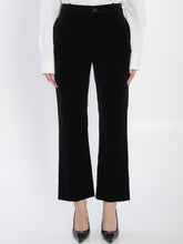 SAINT LAURENT 40 velvet trousers
