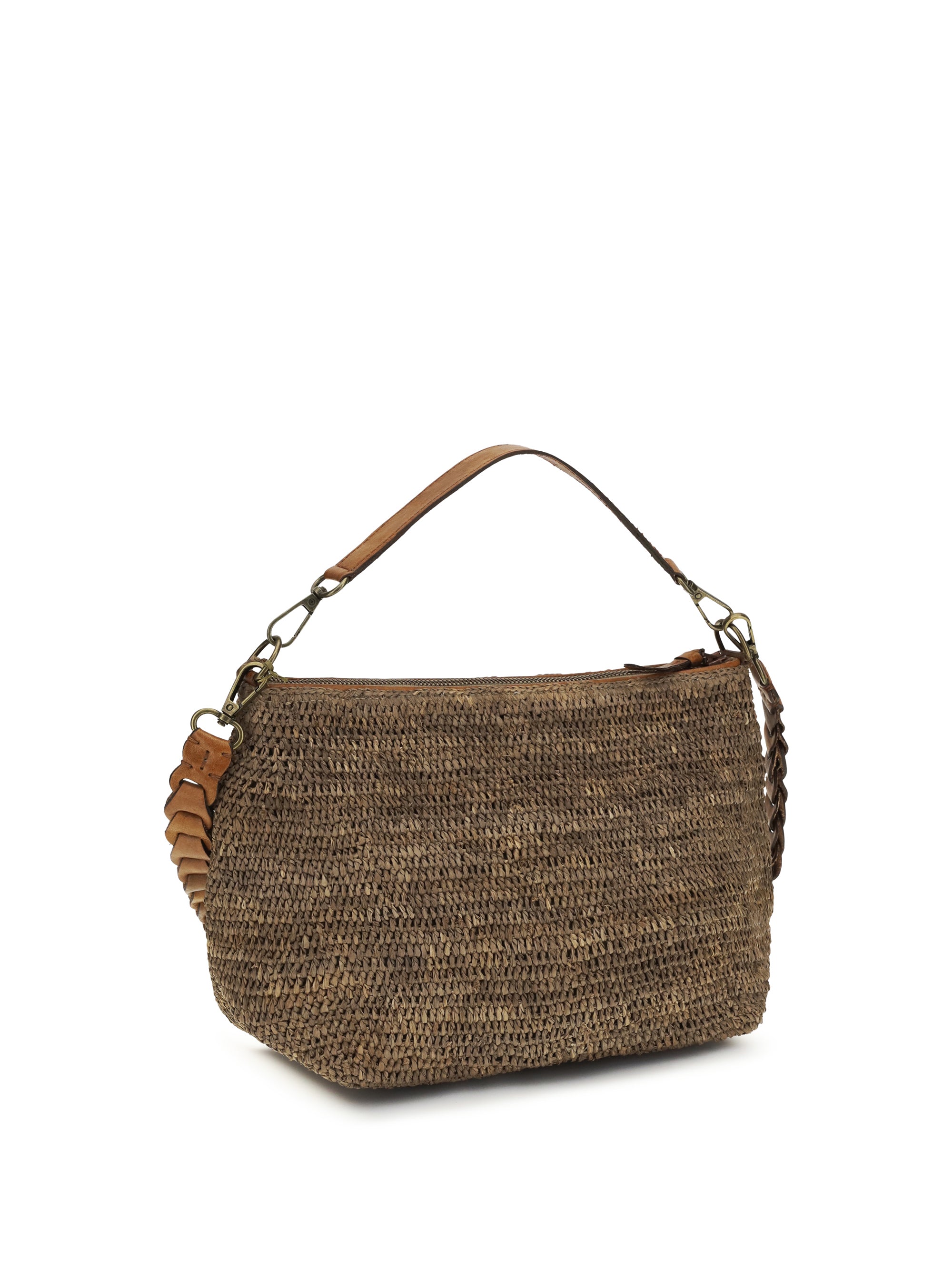mihaja raffia shoulder bag