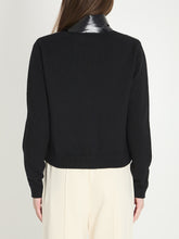 MONCLER S padded wool cardigan