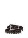 woven leather belt