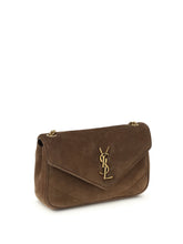 SAINT LAURENT OS loulou mini suede shoulder bag
