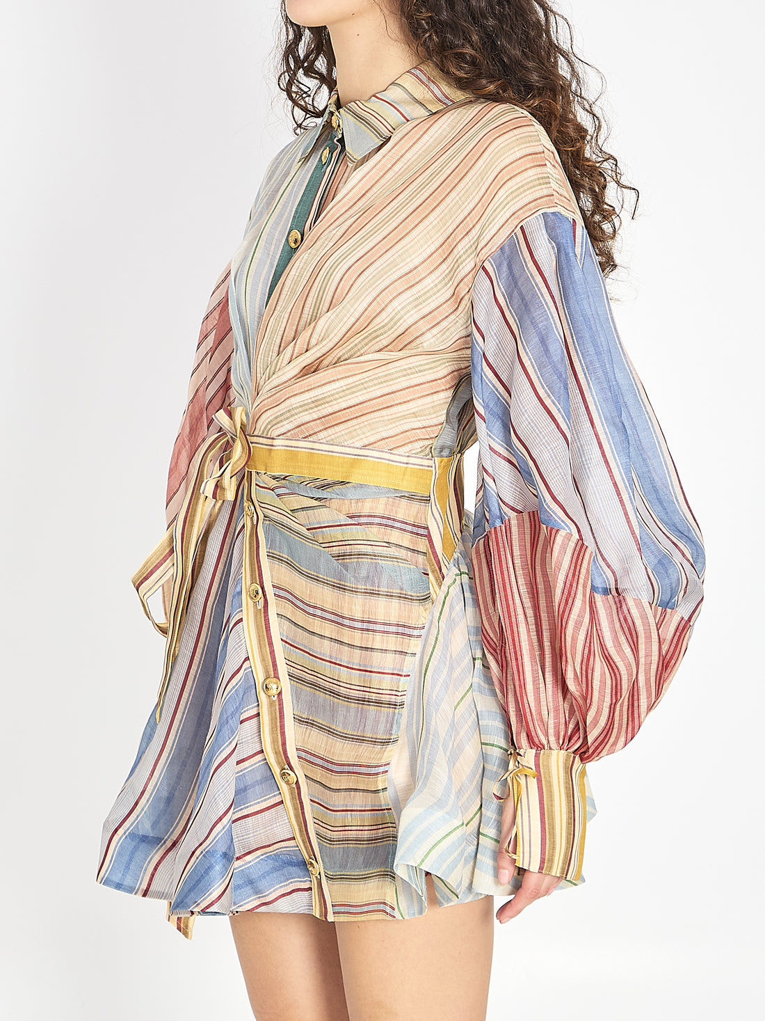 ZIMMERMANN 01 rebellion striped mini dress