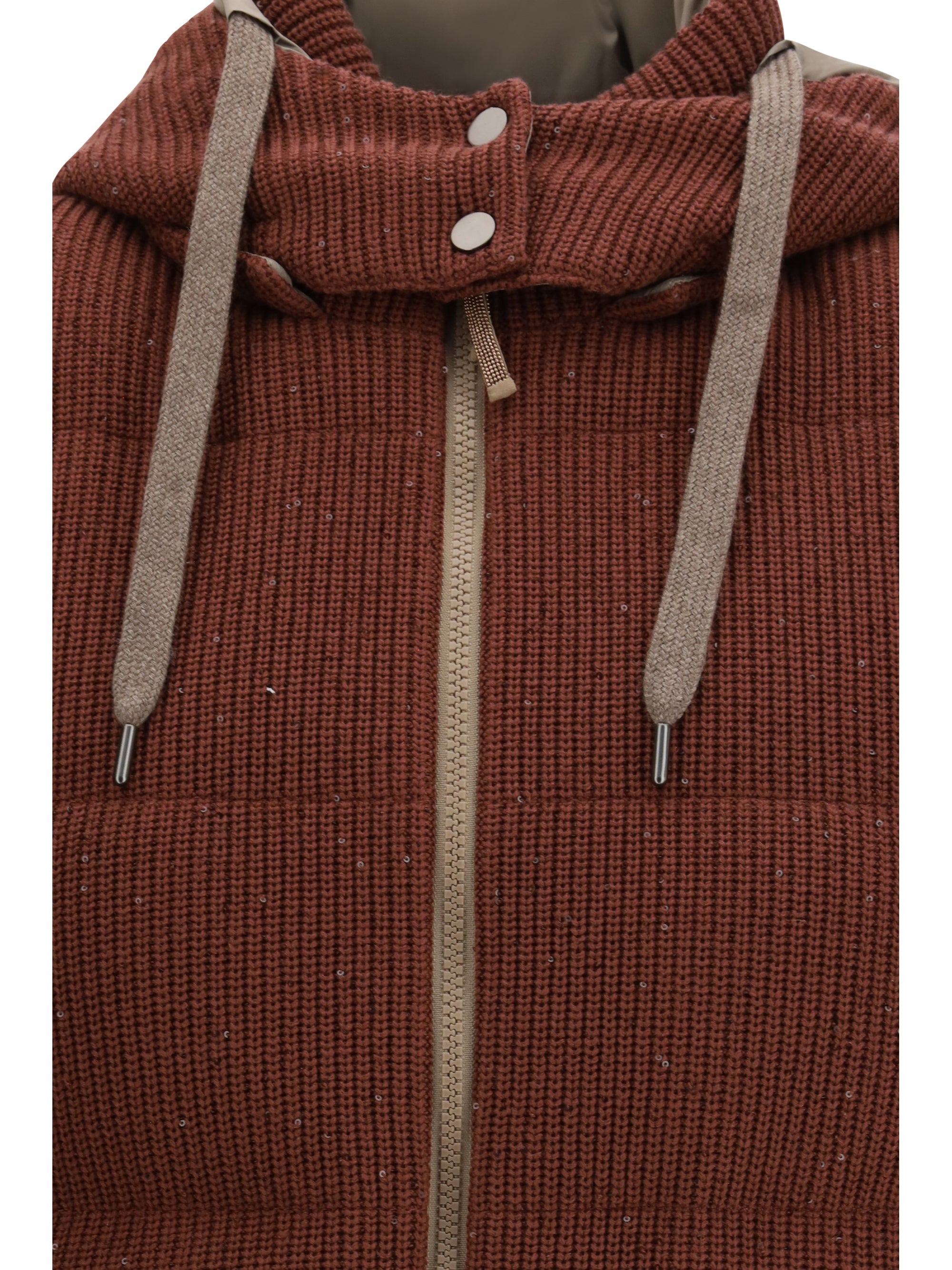 hooded down vest