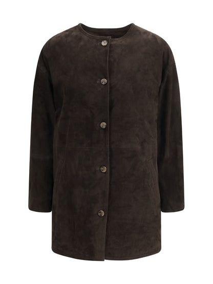 LOULOU DE SAISON 36 waren suede coat