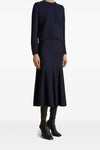 mayu full wool midi skirt