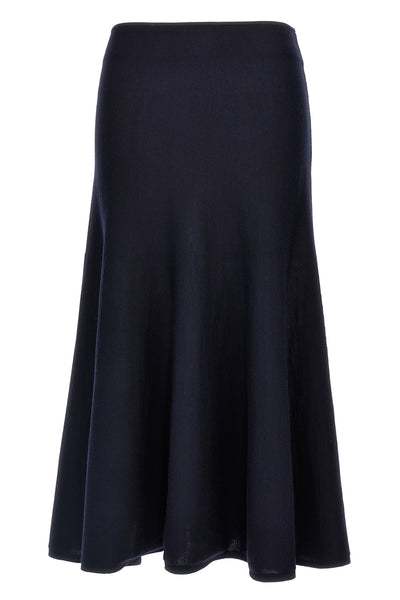 mayu full wool midi skirt