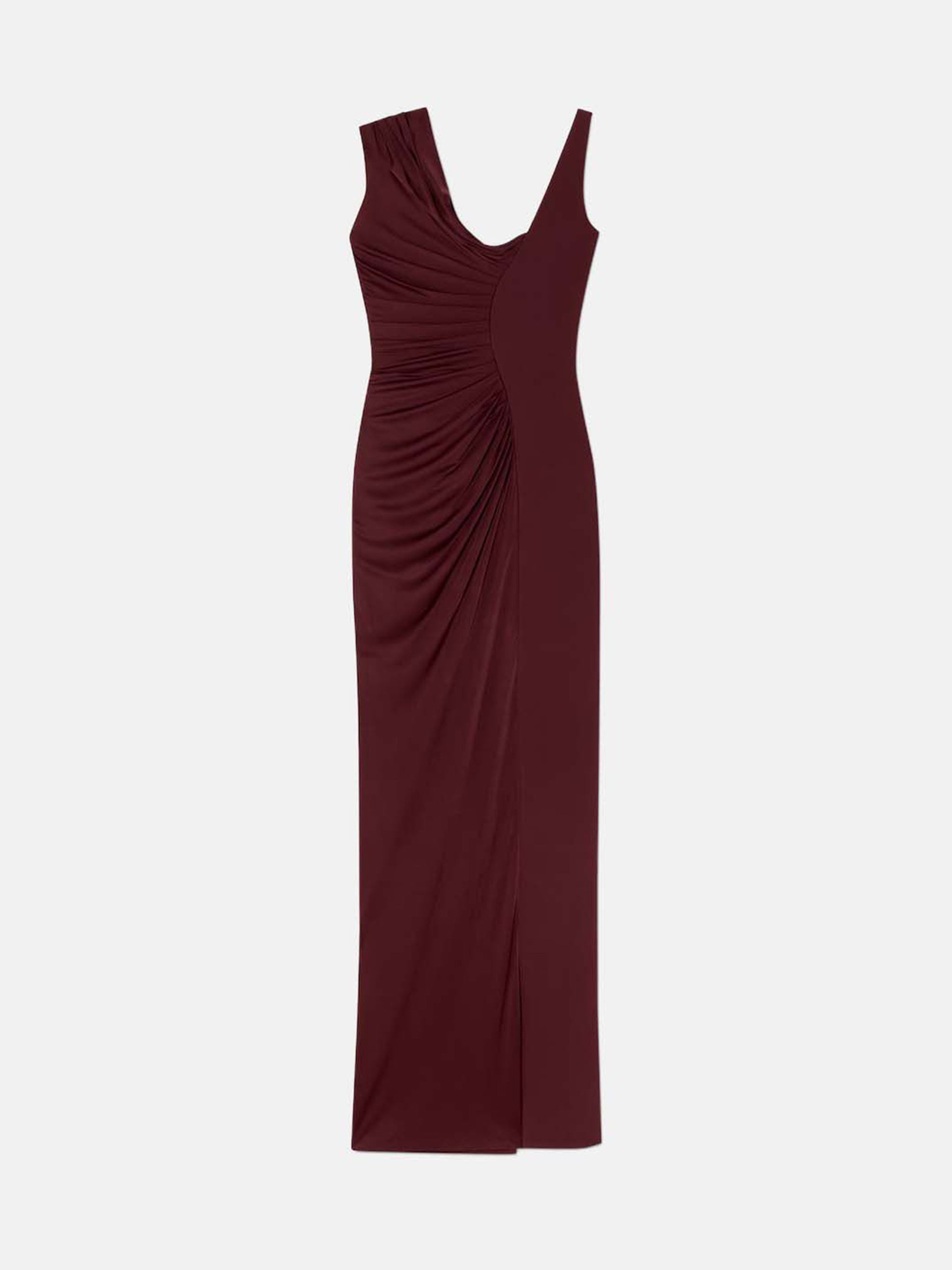 asymmetrical evening dress