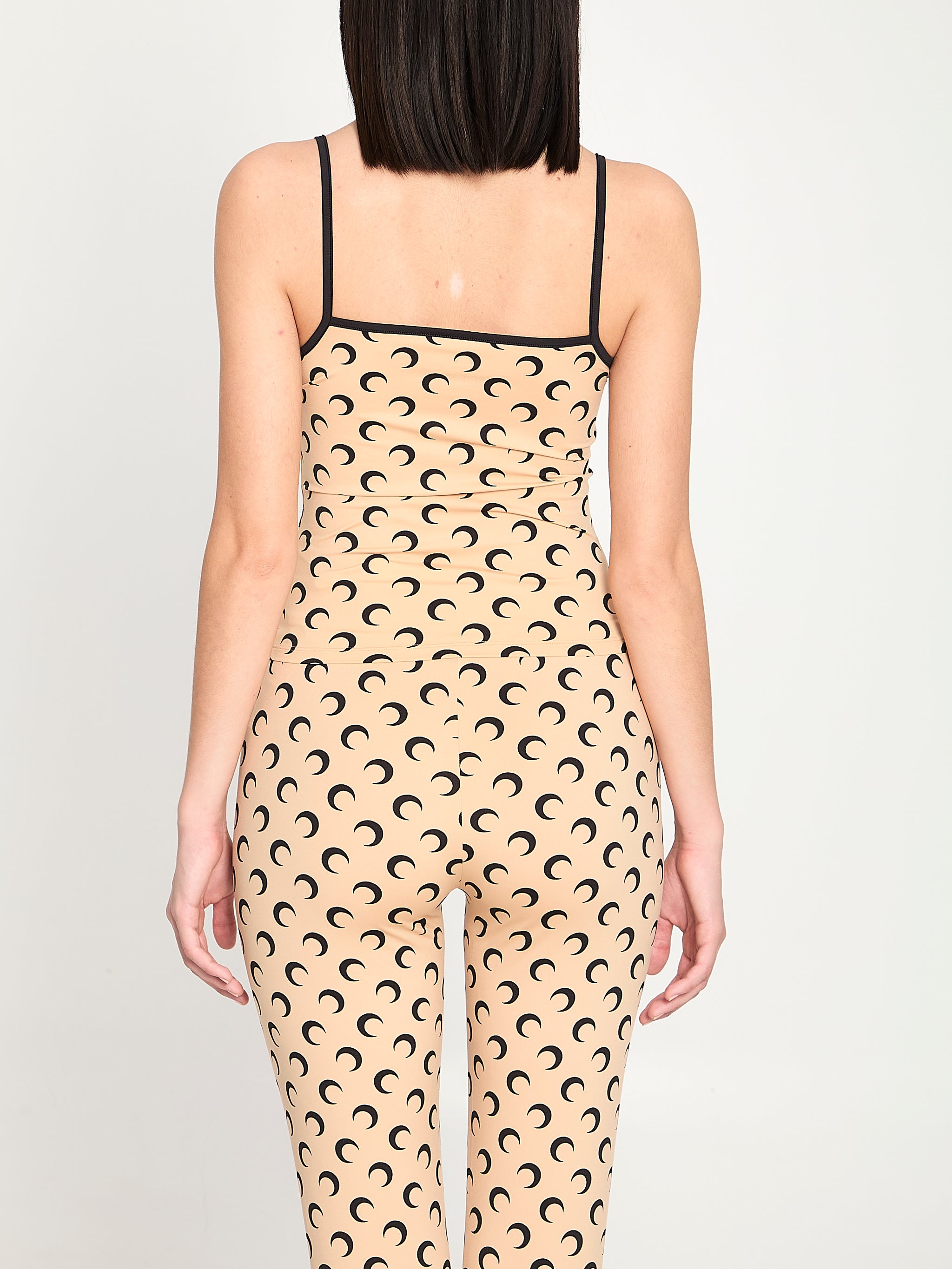 moon printed jersey top