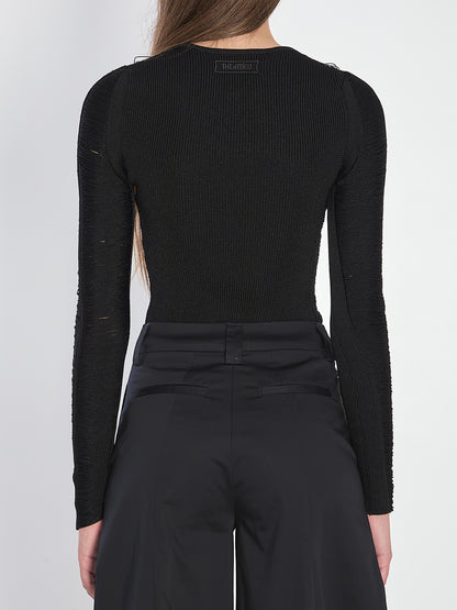 THE ATTICO 42 black sweater 