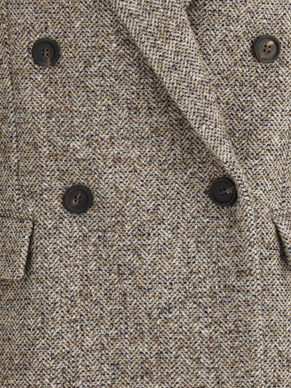 BRUNELLO CUCINELLI 42 virgin wool and silk mélange jacket