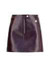 vinyl mini skirt