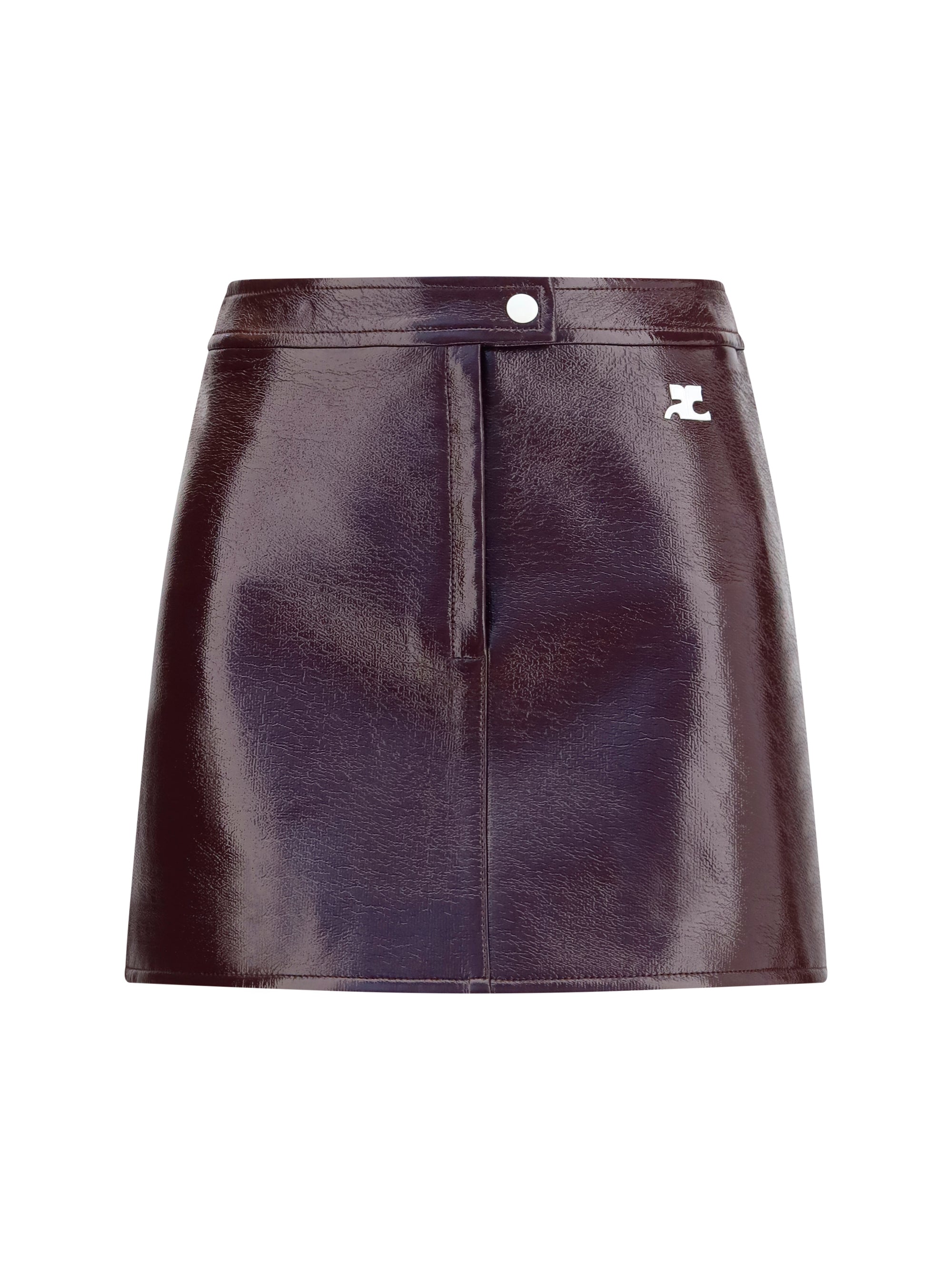 vinyl mini skirt