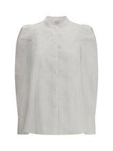 ALEXANDER MCQUEEN 42 white shirt with mandarin collar