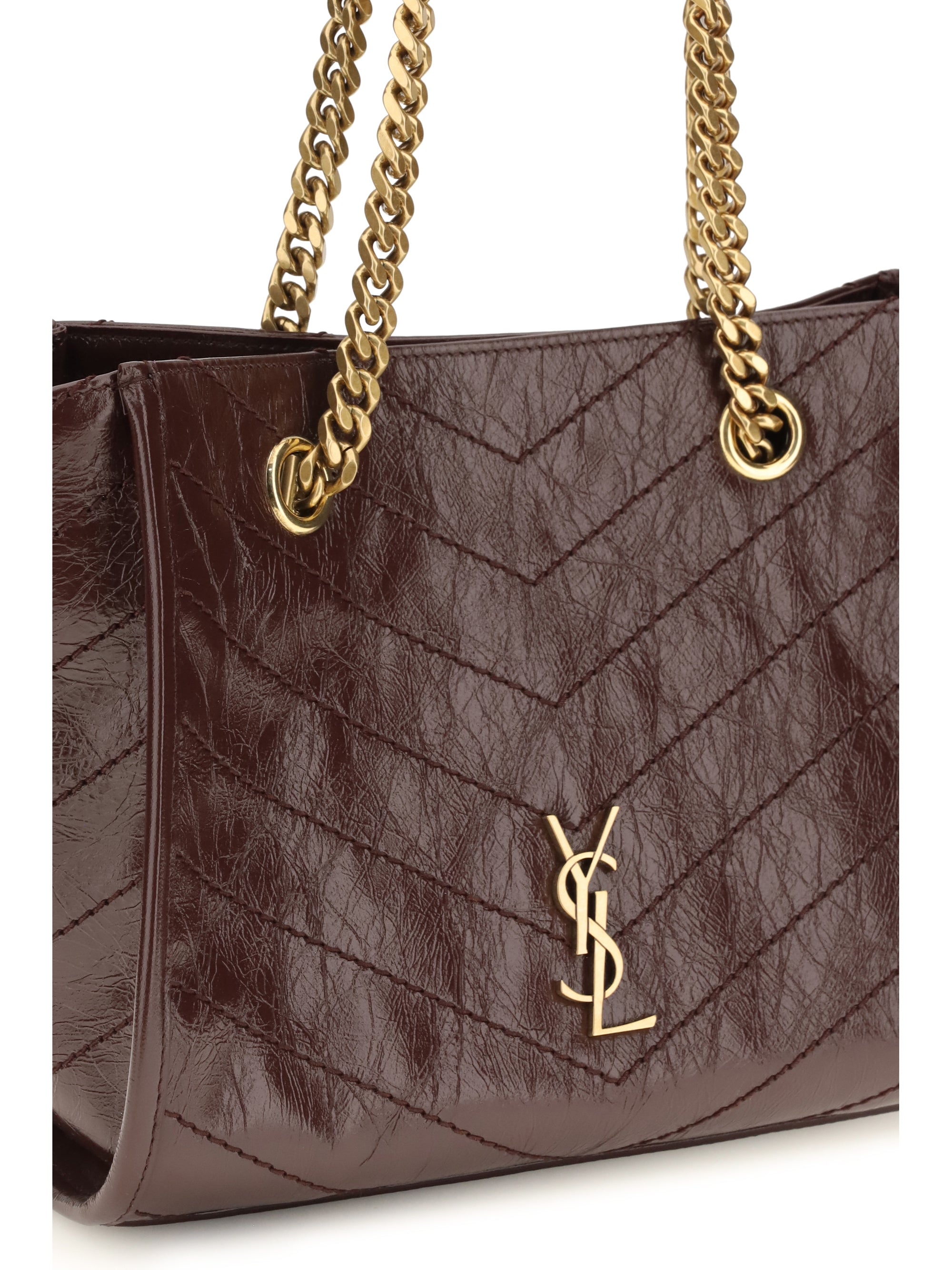 small niki leather tote bag
