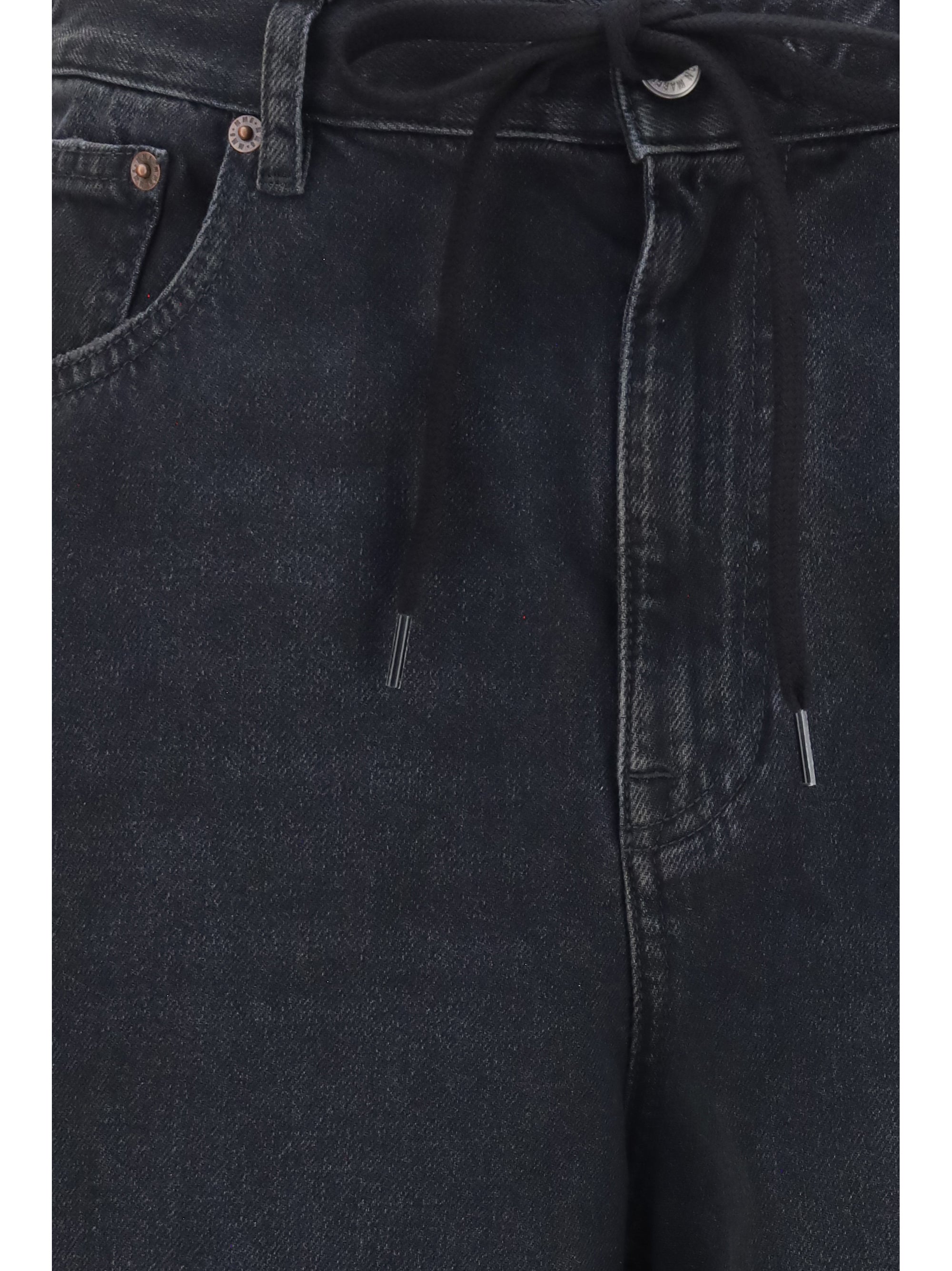 straight-leg stretch denim jeans