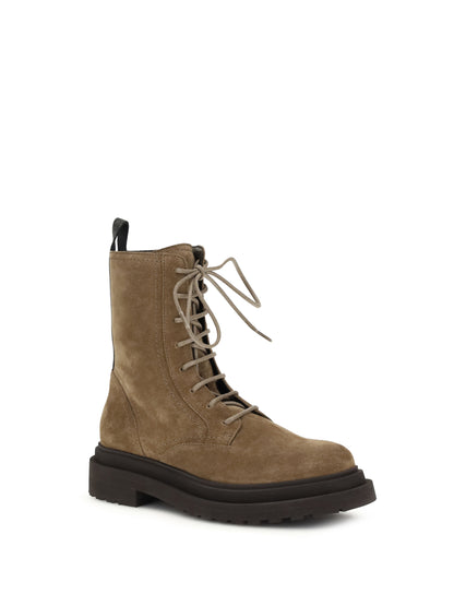 BRUNELLO CUCINELLI 36 suede lace-up ankle boots 
