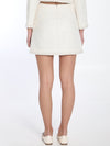bouclé mini skirt