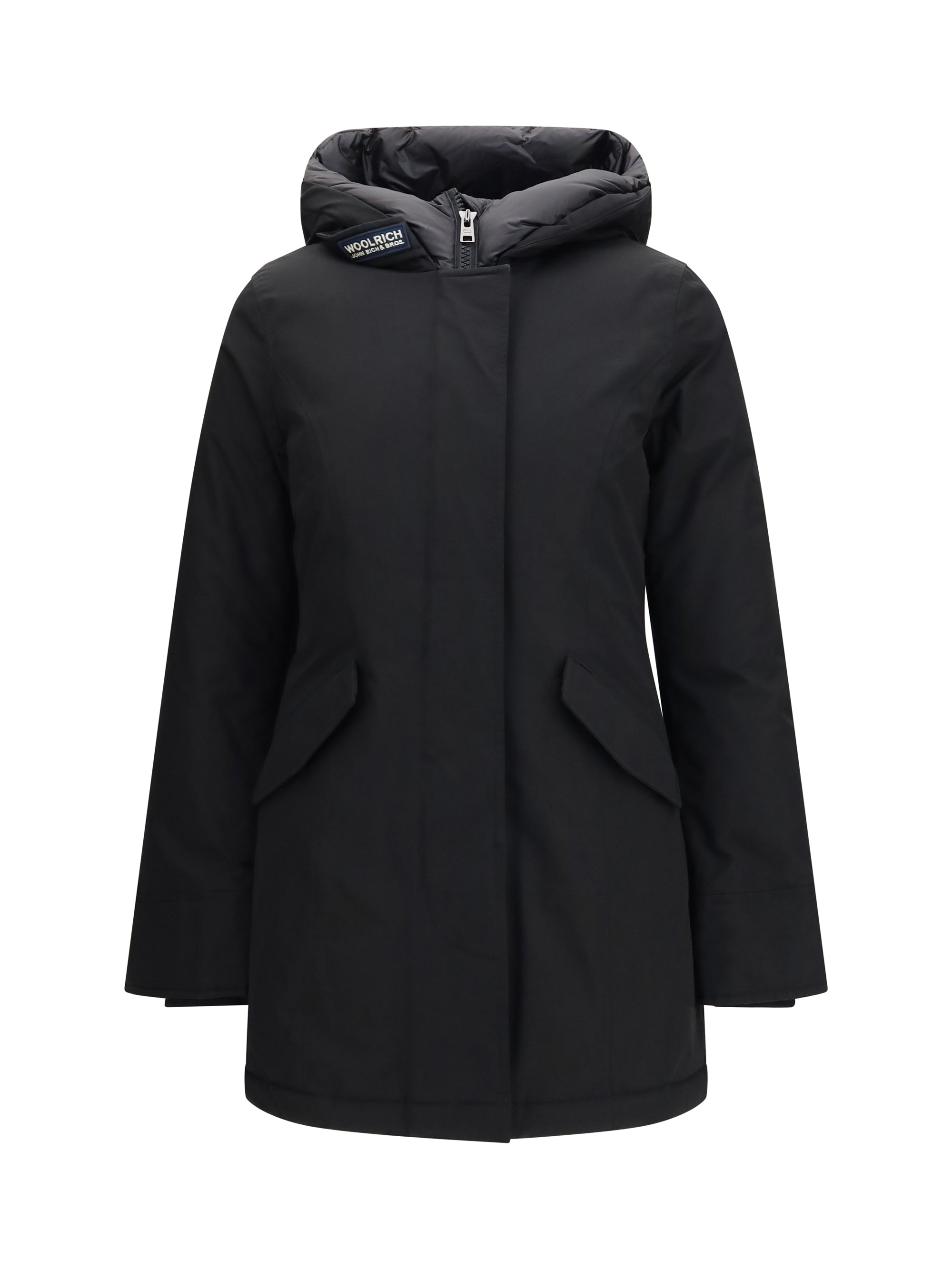 hooded padded arctic parka