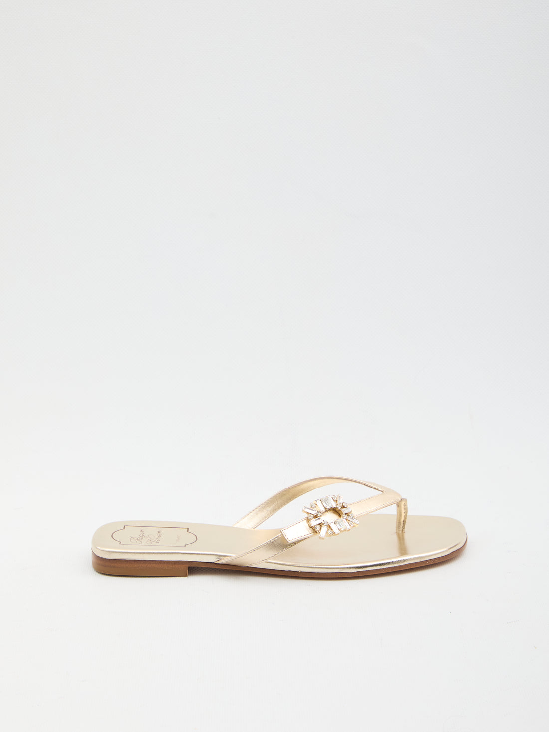 ROGER VIVIER 36 crystal slider sandals