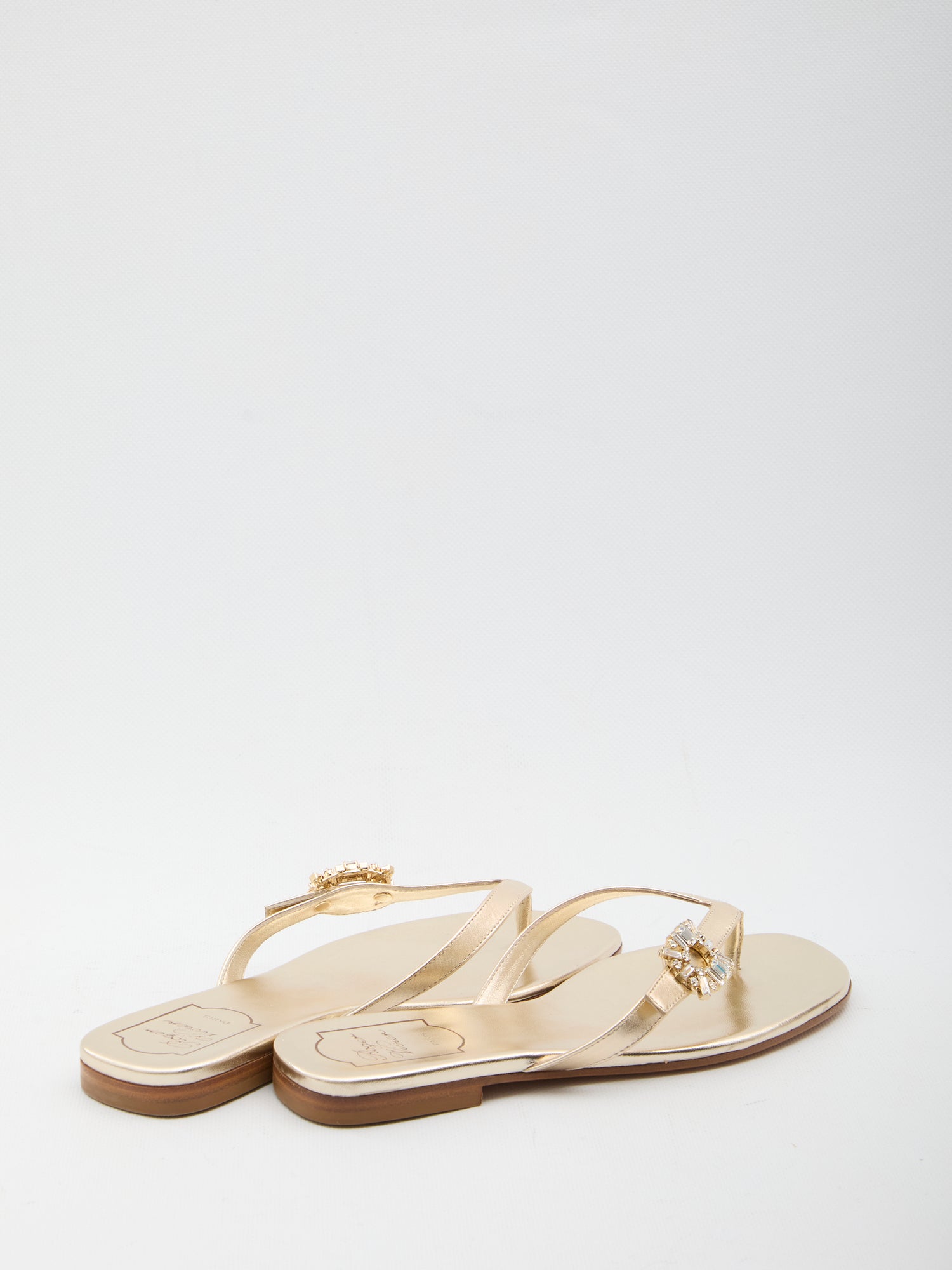 ROGER VIVIER 36 crystal slider sandals