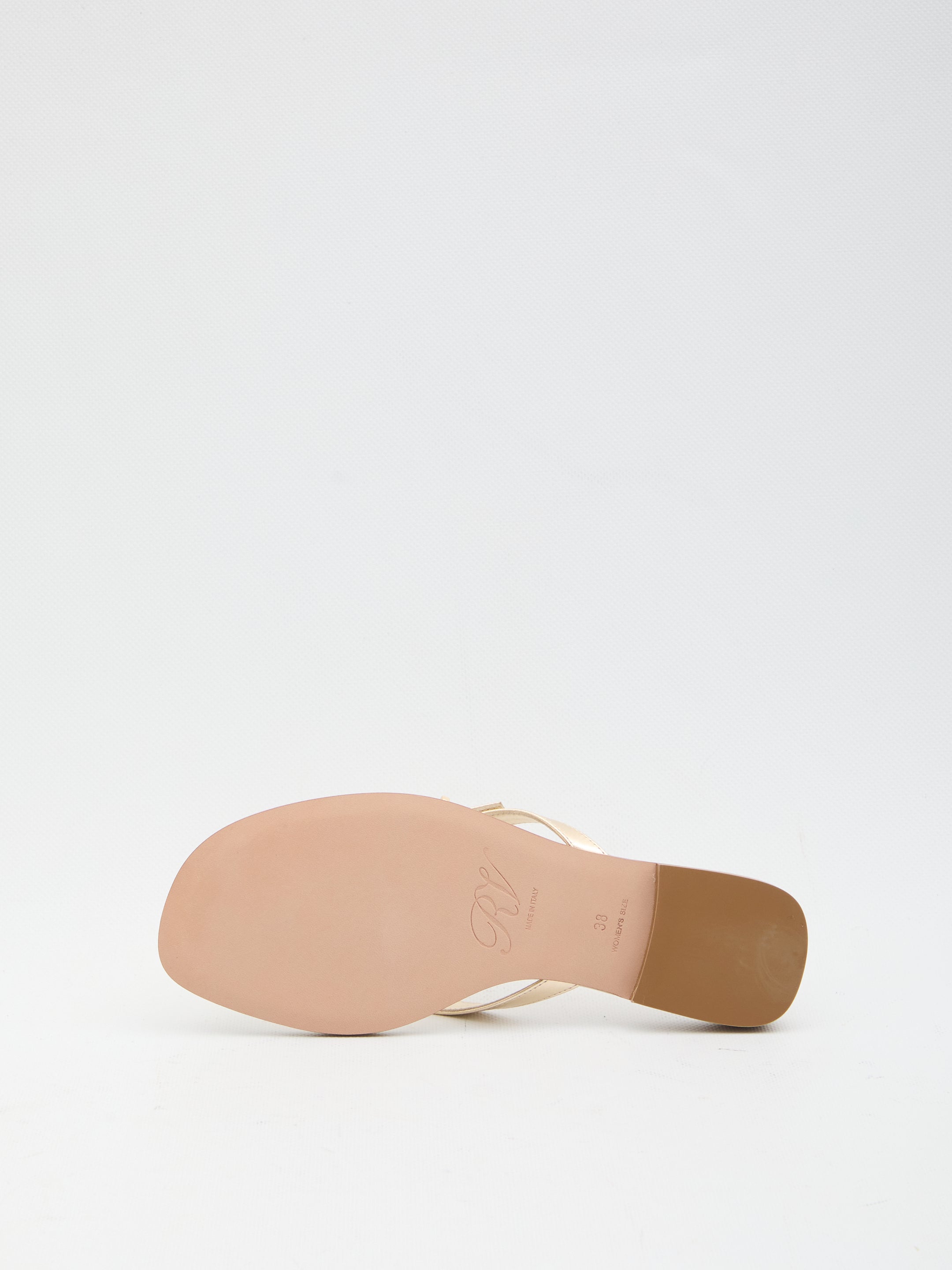 ROGER VIVIER 36 crystal slider sandals