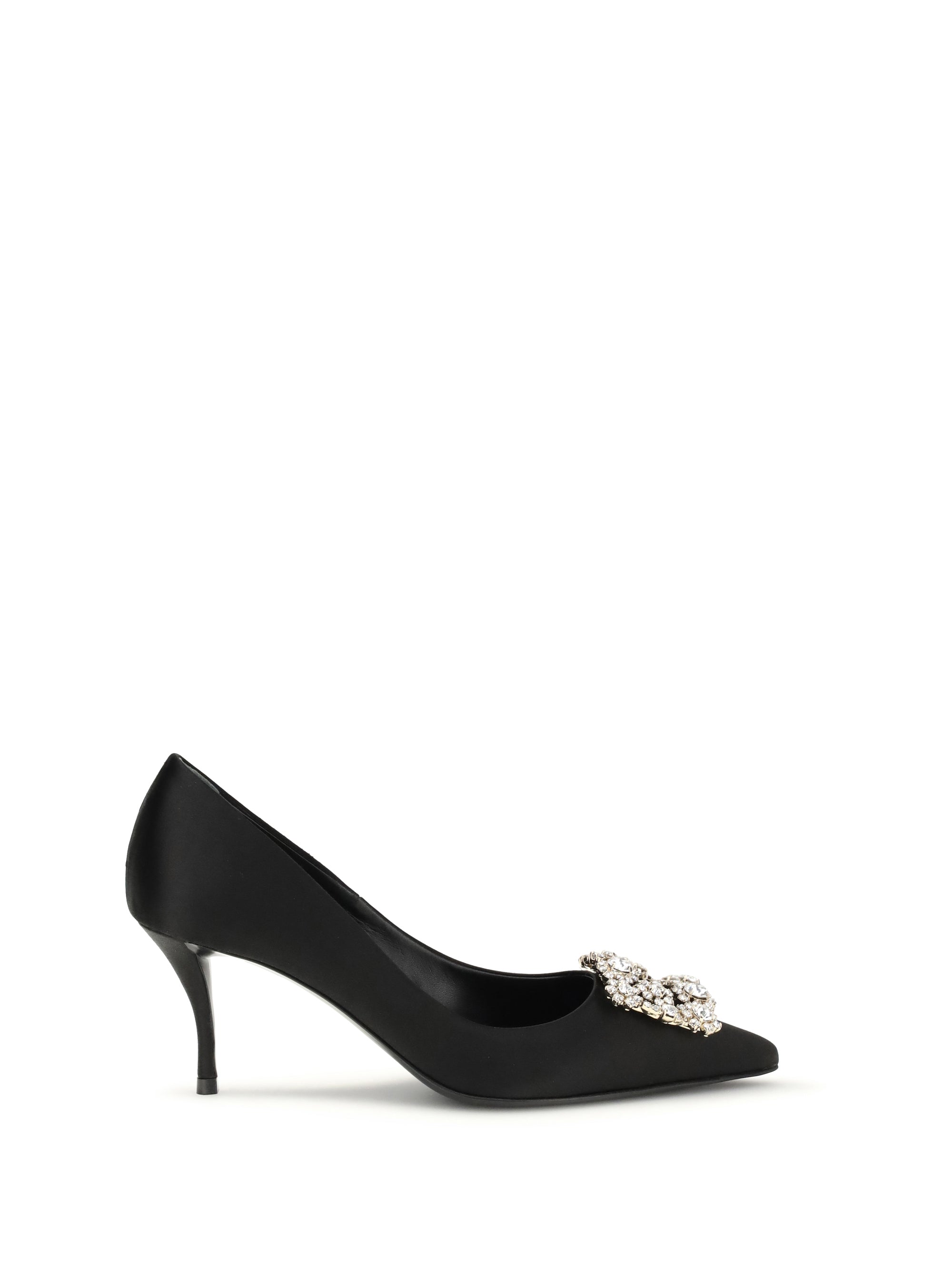 ROGER VIVIER 36 efflorescence satin pumps