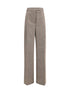 ROHE 36 prince of wales wide leg pants