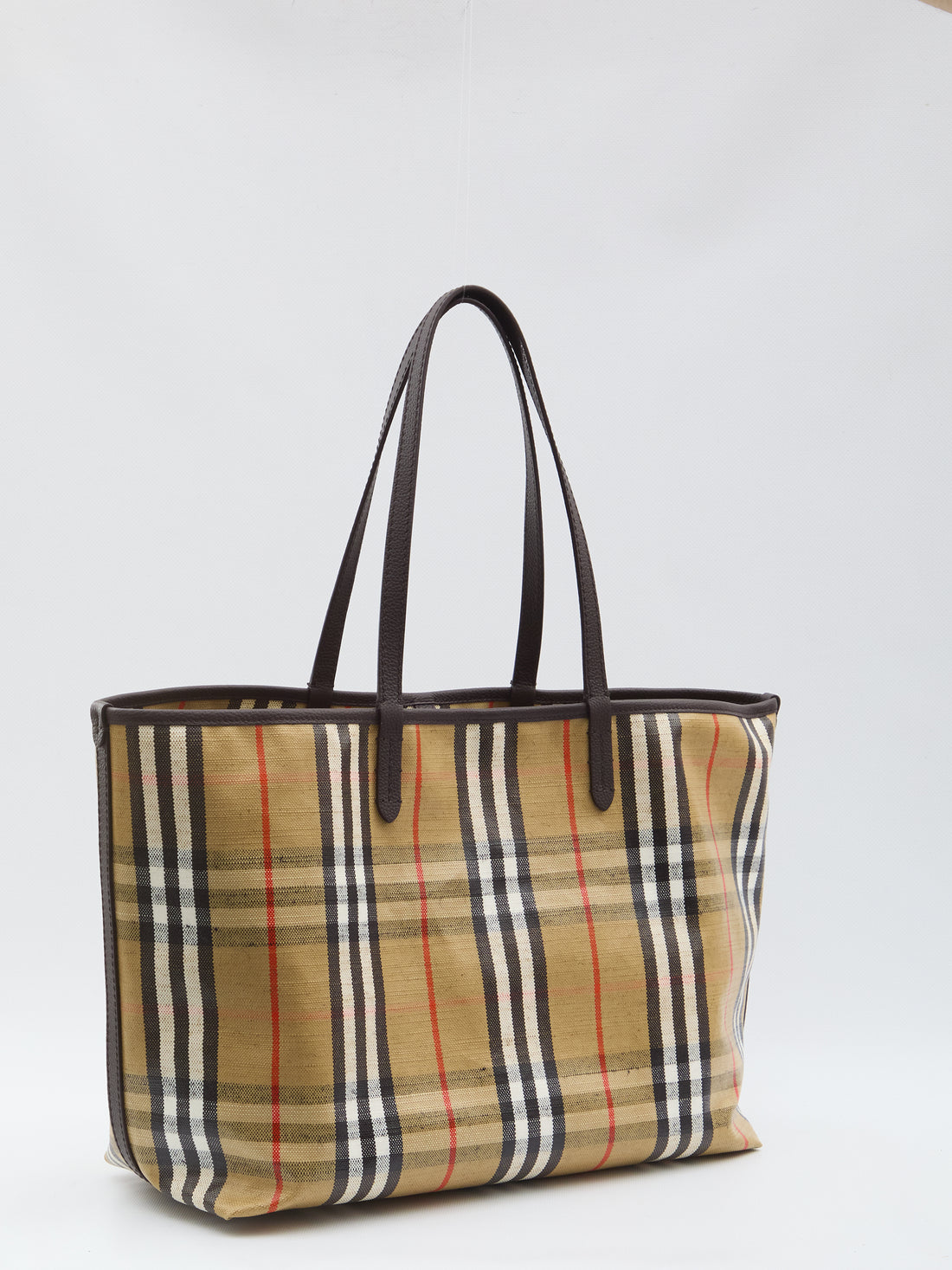 BURBERRY OS highlands tote bag medium