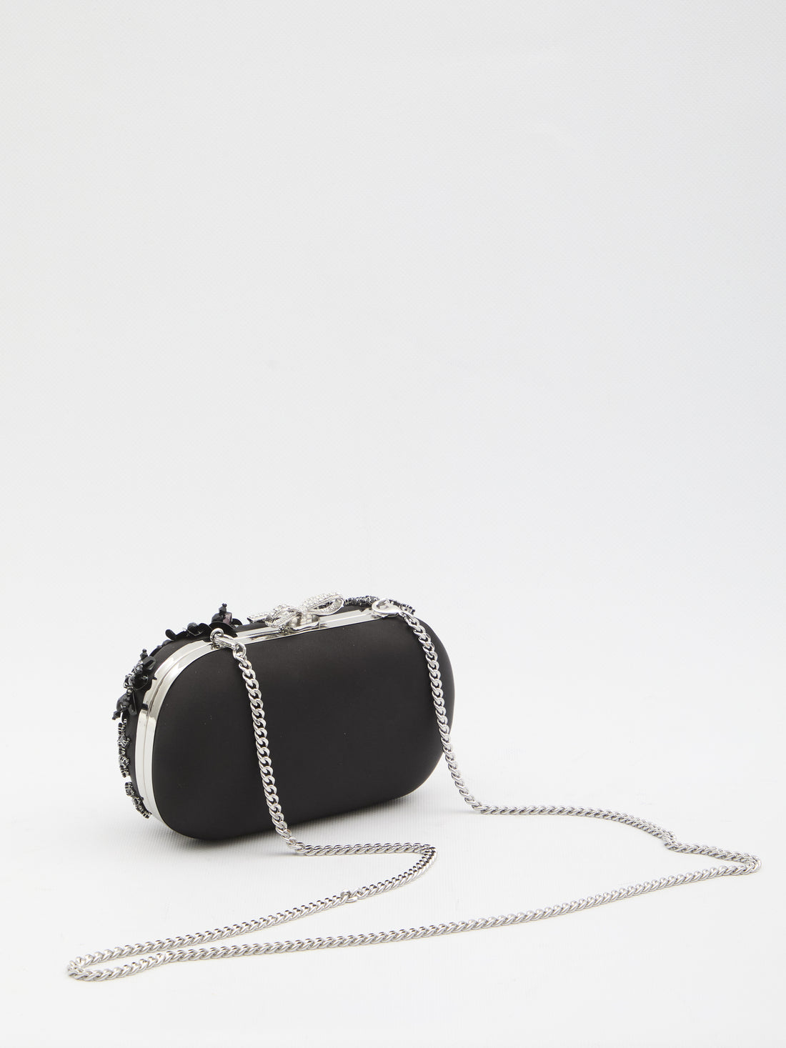 SELF PORTRAIT OS floral crystal clutch bag