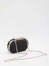 floral crystal clutch bag