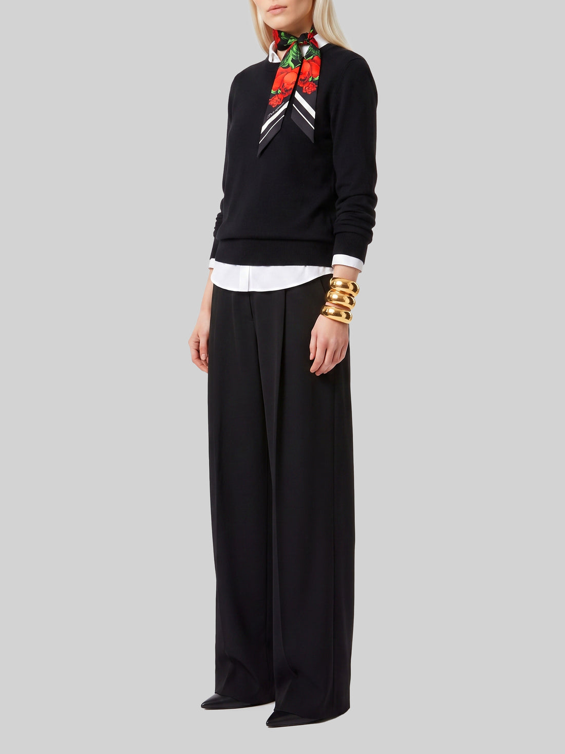 SUTTON NEW YORK 38 light stretch canvas pants in black 