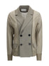 SACAI 3 semi-transparent  blazer jacket