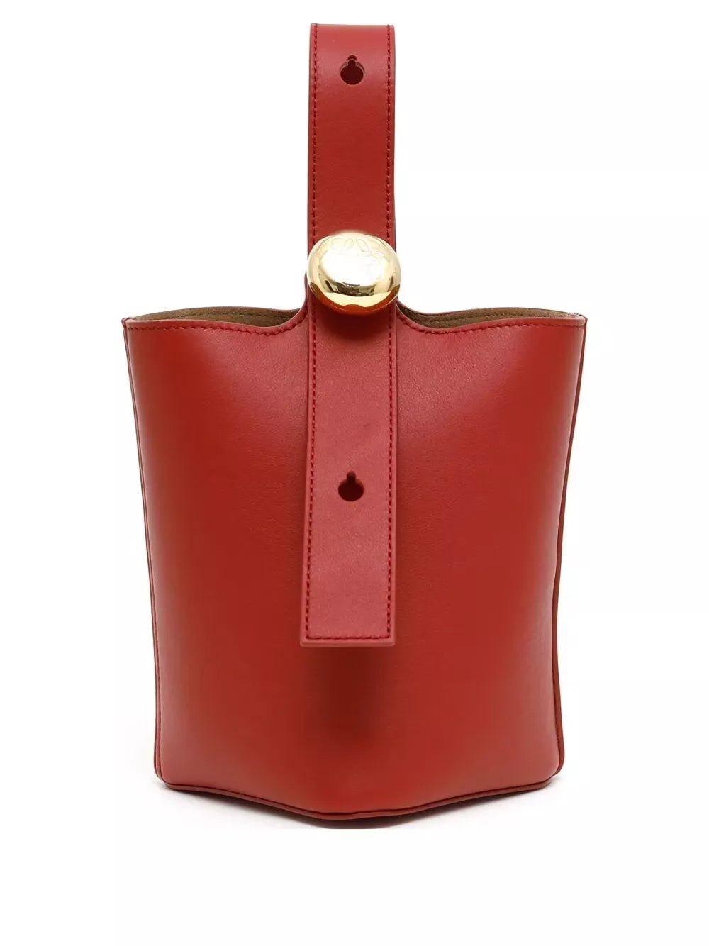 Loewe Smooth Leather Mini Pebble Bucket Bag