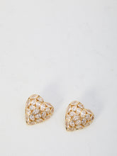 SELF PORTRAIT OS embellished heart earrings