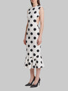 palmier polka-dot midi dress