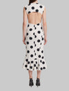 palmier polka-dot midi dress