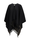 ff zucca wool and cashmere poncho