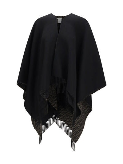 ff zucca wool and cashmere poncho
