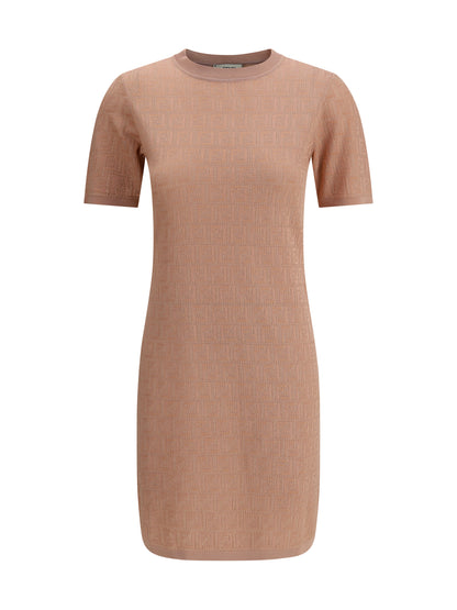 FENDI 40 ff pattern midi dress