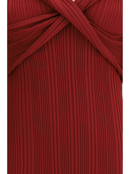 SELF-PORTRAIT M viscose knit mini dress